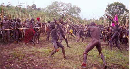 Fotografa de Carol Beckwith y Angela Fisher, enlace a "www.africanceremonies.com"  