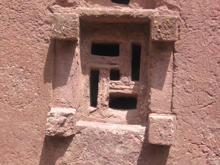 Swastica, lalibela Church window